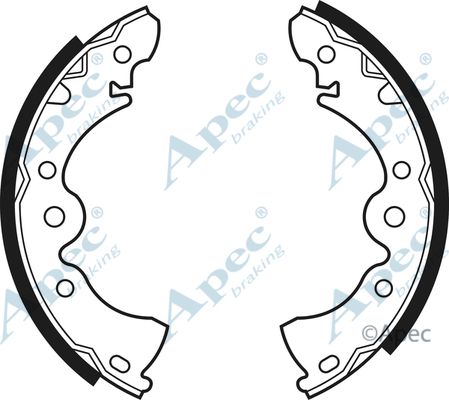 APEC BRAKING stabdžių trinkelių komplektas SHU421